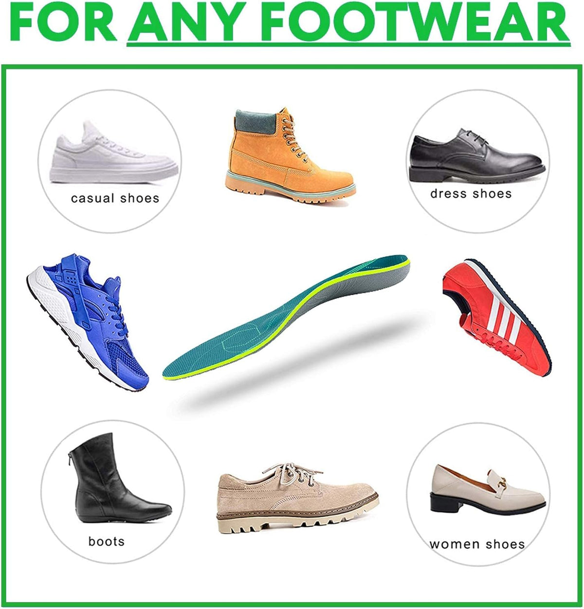 Plantar Fasciitis Arch Support Orthopedic Insoles