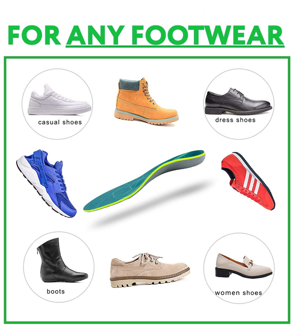 Plantar Fasciitis Arch Support Orthopedic Insoles
