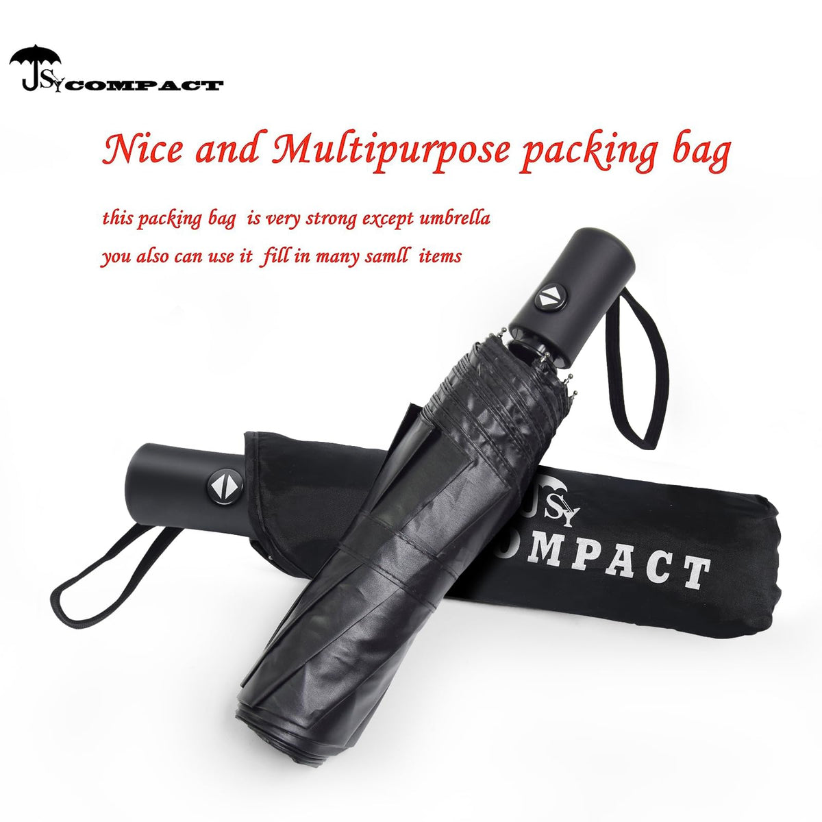 SY COMPACT Travel Umbrella Windproof Automatic Unbreakable UV Protection