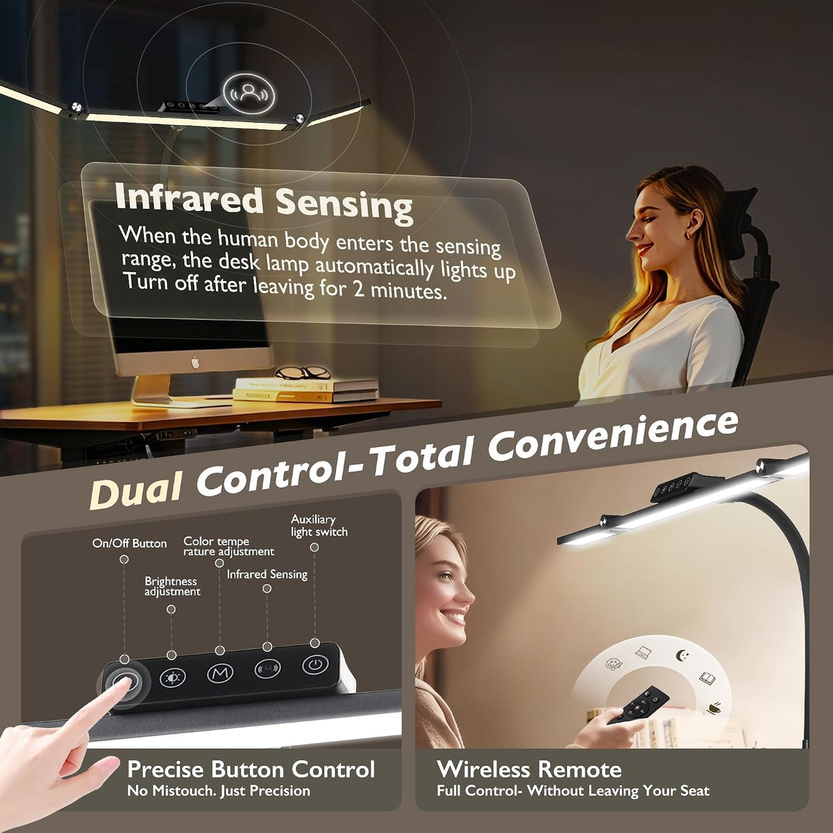 Small LED Rechargeable Portable Foldable Cordless Desk Table Lamp