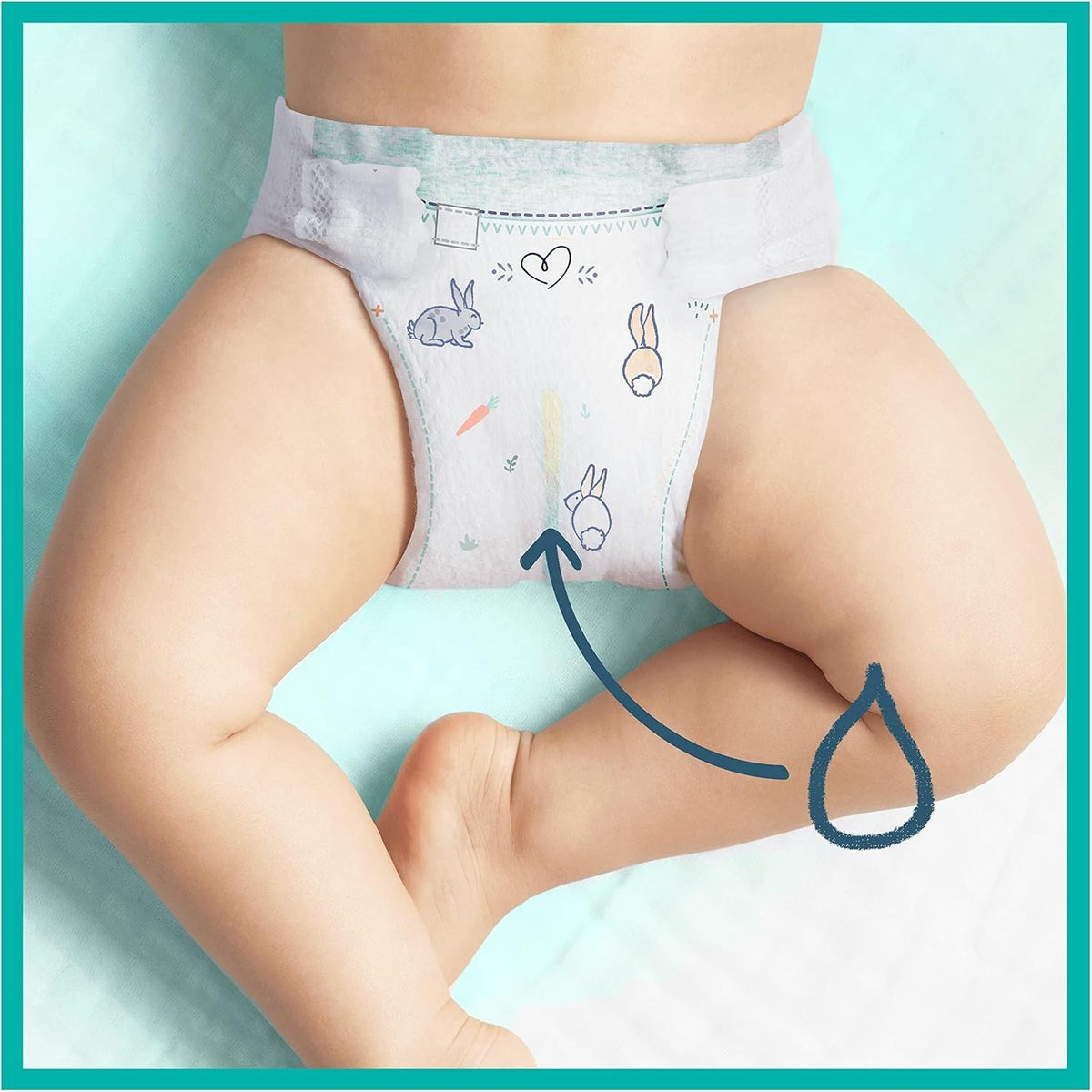 Pampers Baby Nappies Size 2 (4-8 kg / 9-18 lbs), Harmonie, 132 Count, Saving Pack, Baby Essentials for Newborn