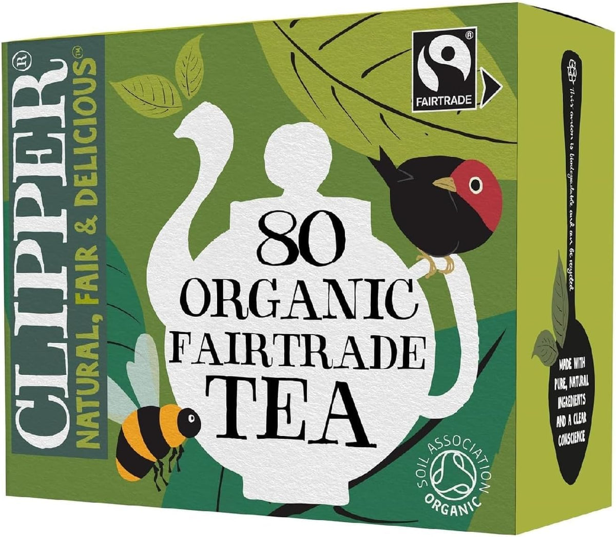 Clipper Organic Fairtrade Everyday Black Tea 1 x 80 Teabags