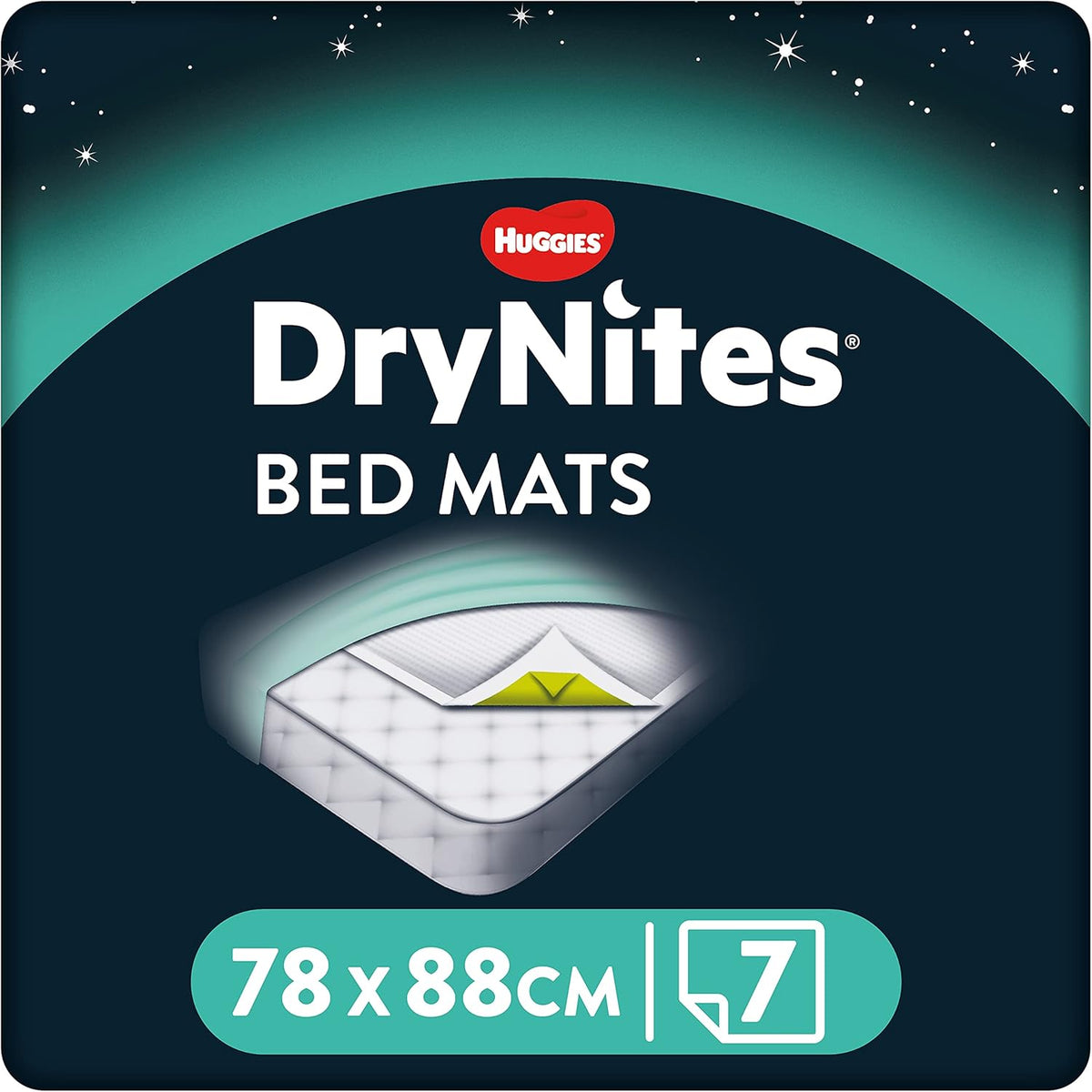 HUGGIES DryNites, Bed Mats - 28 x Mats - Disposable Bed Mats for Children and Teens