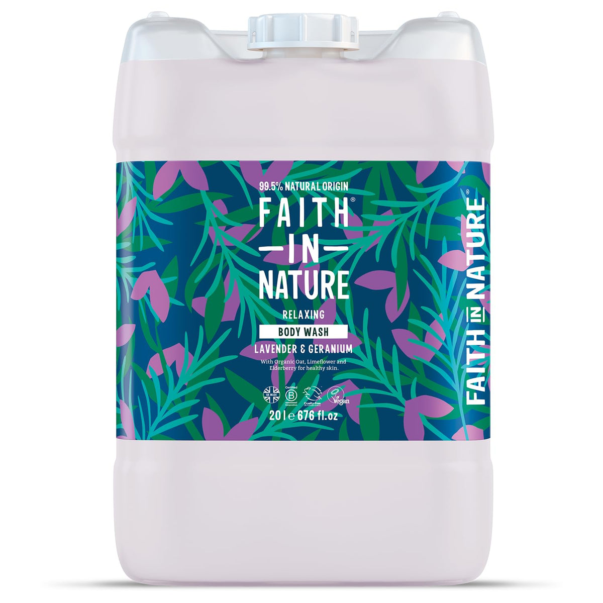 Faith In Nature Natural Fragrance Free Body Wash, Sensitive, Vegan and Cruelty Free, No SLS or Parabens, 400 ml