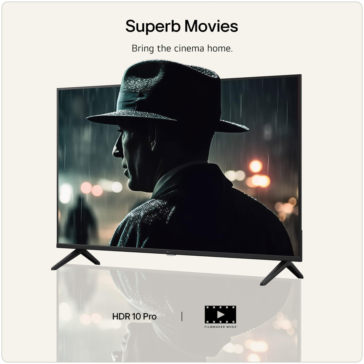 LG 50NU800B6LC Nano UHD AI NU80 4K Smart TV, α7 Processor Gen9, 60Hz, HDR10, Filmmaker Mode™, Google Cast, Apple AirPlay 2, Model Year 2026