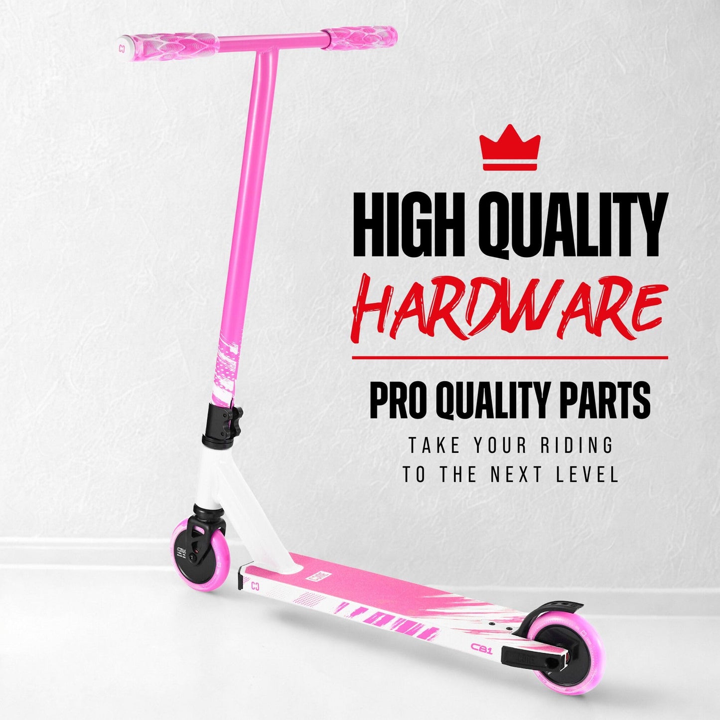 HyperMotion Toddler Tricycle with Parent Push Handle, Safety Belt & Removable Basket