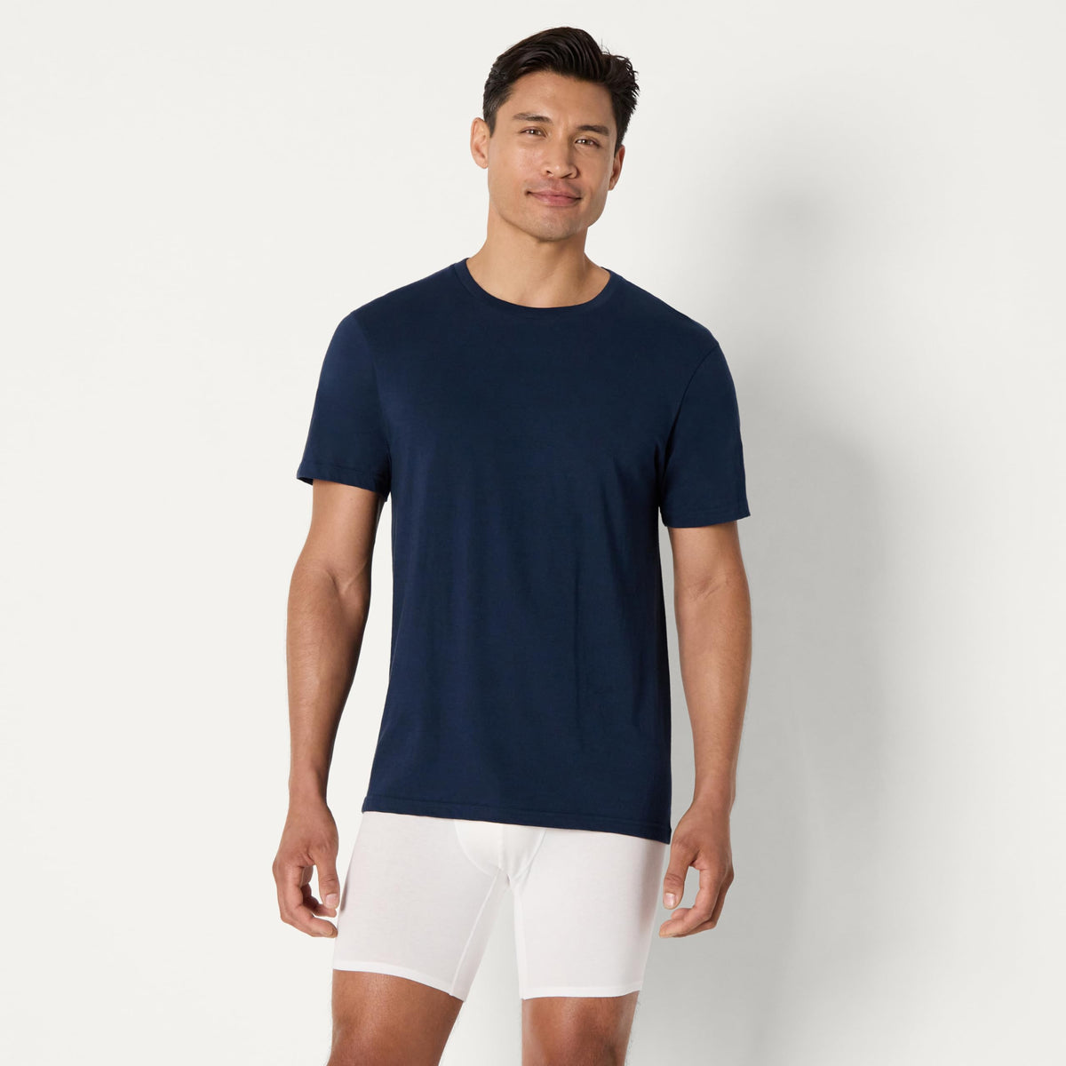 Amazon Essentials Men's Vests - Slim-Fit Cotton Crew Neck, Short and Long Sleeve T Shirt, Pack of 6, Undershirt and Vests for Men