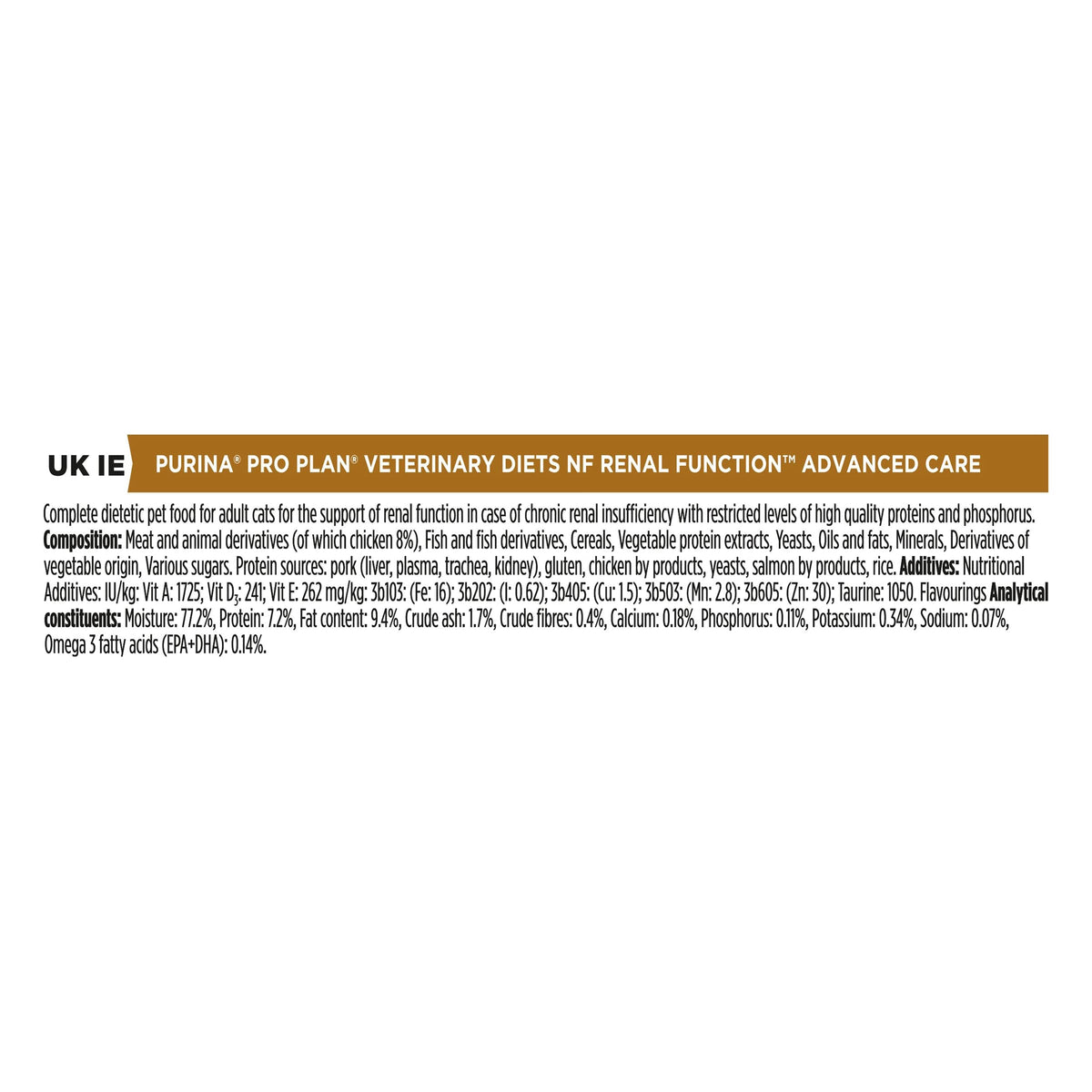 PRO PLAN VETERINARY DIETS UR Urinary Chicken Wet Cat Food 10x85g (Pack of 4)