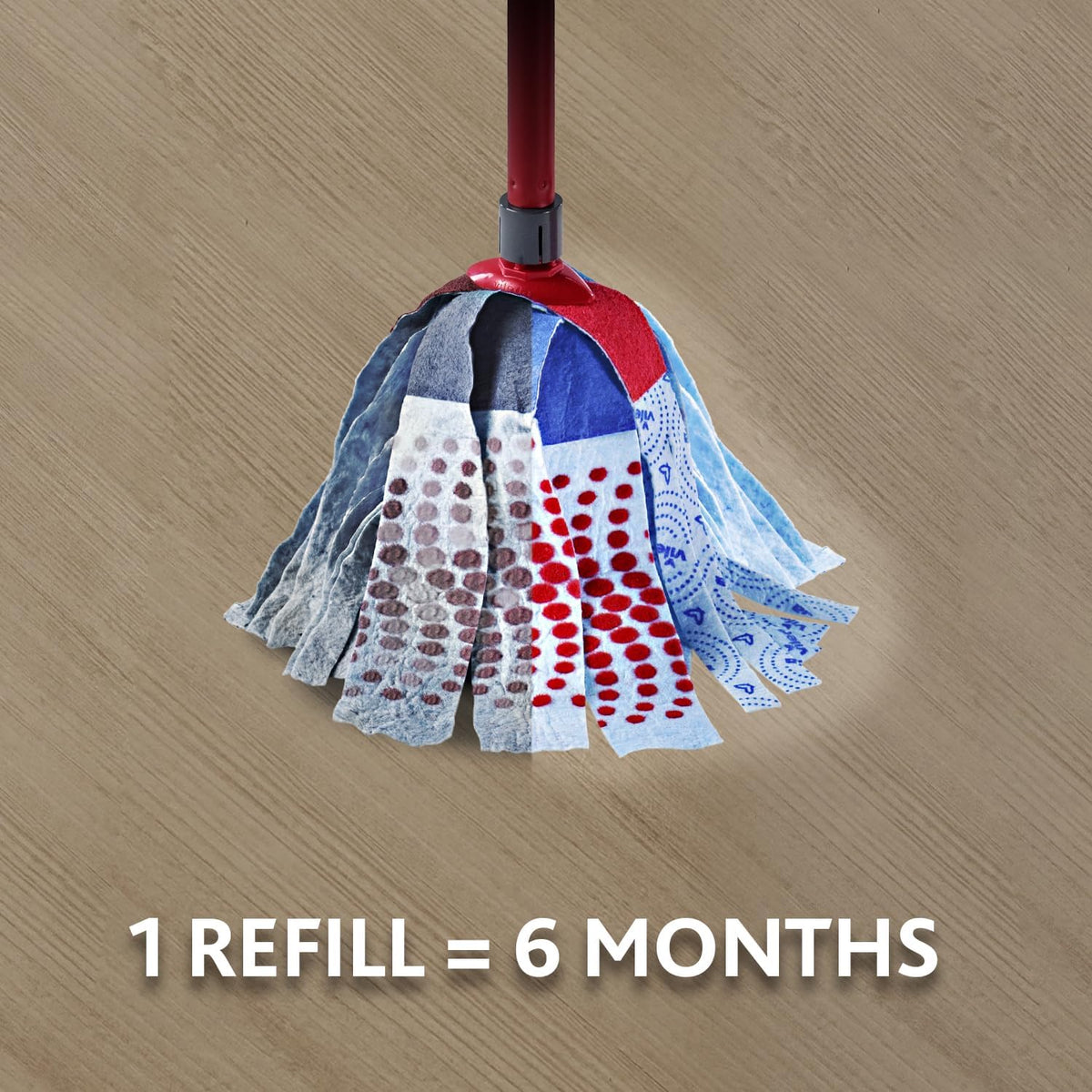 Vileda SuperMocio 3Action XL Mop Refill, 2 Pack – Fits All SuperMocio Mops