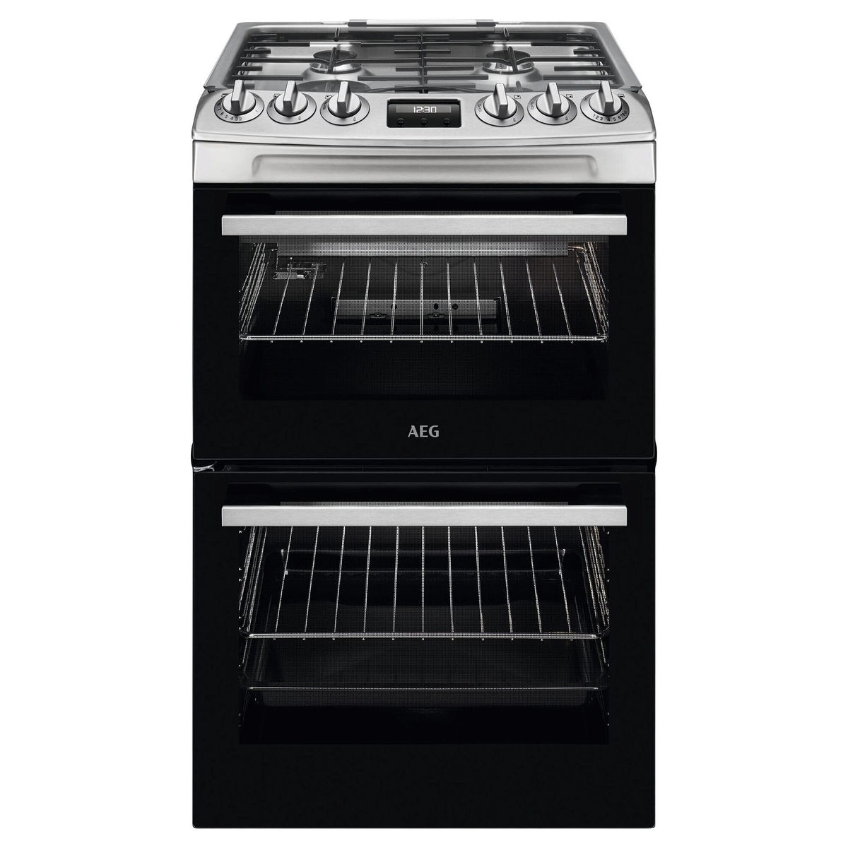 AEG Double Cavity Cooker CIX6540ACM, 77/39 L, Induction Hob