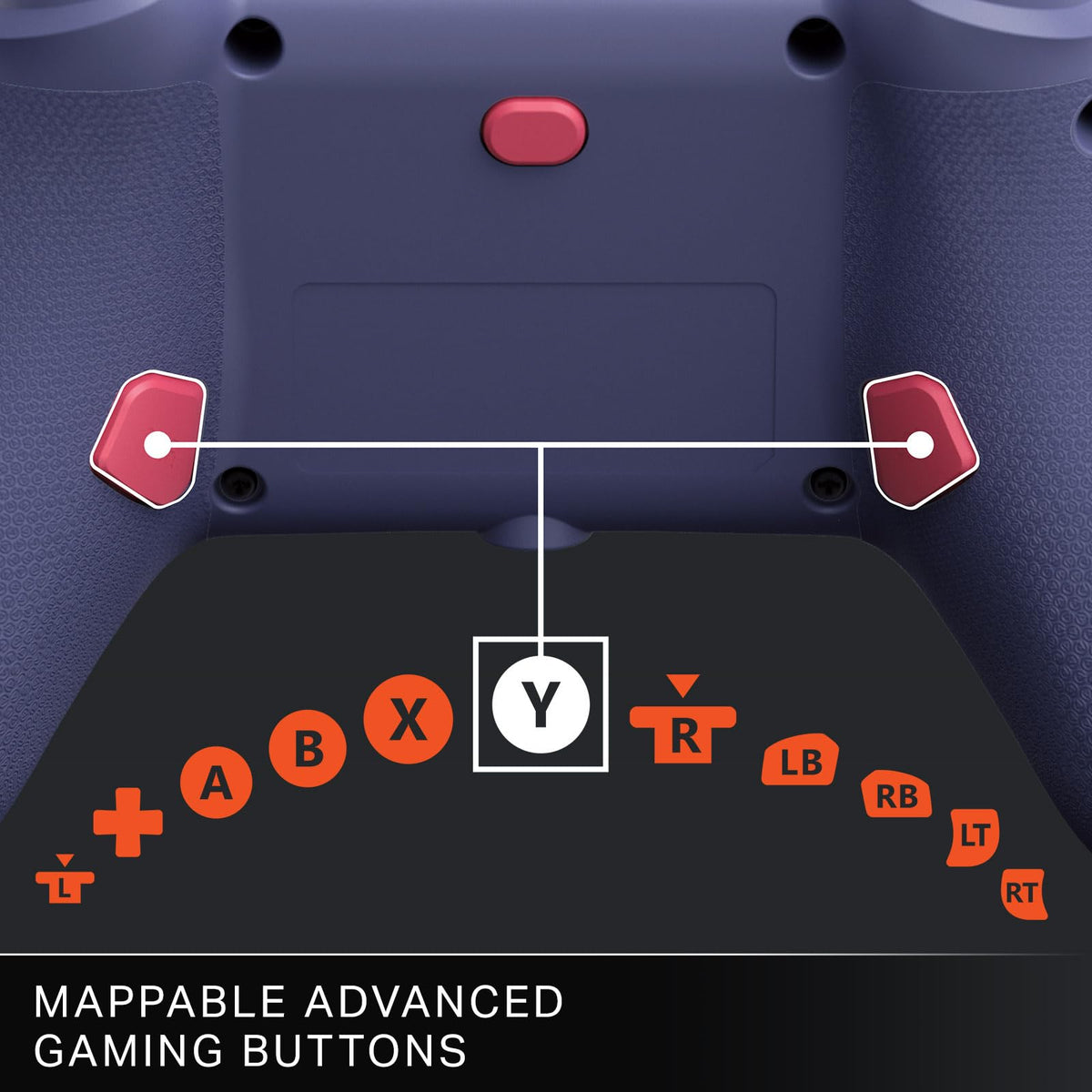 PowerA Advantage Plus Wired Controller for Xbox Series X|S - Moonlit Palms, officially licensed, adjustable height thumbsticks, hall effect, mappable buttons, works with Xbox One and Windows 10/11 PC