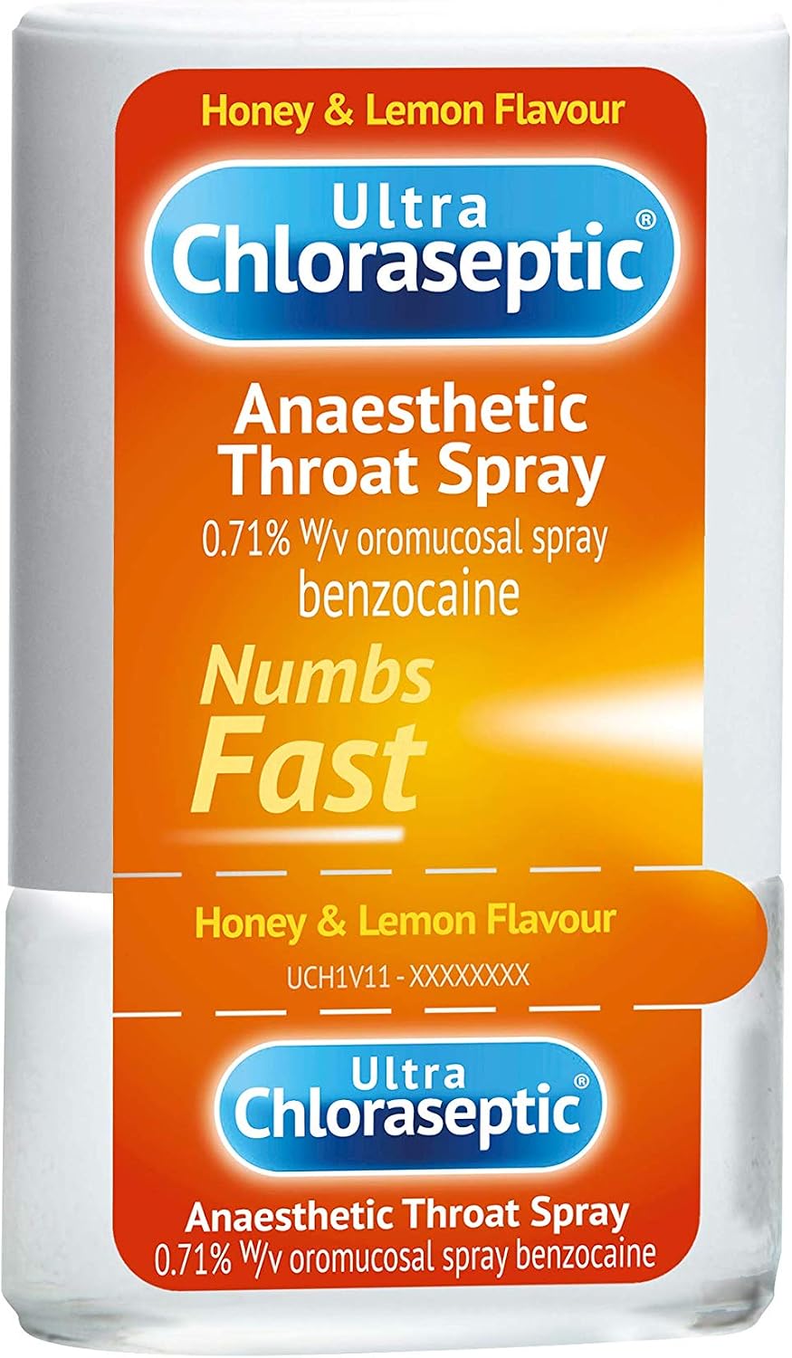 Ultra Chloraseptic Honey and Lemon, Sore Throat Pain Relief Spray 15ml