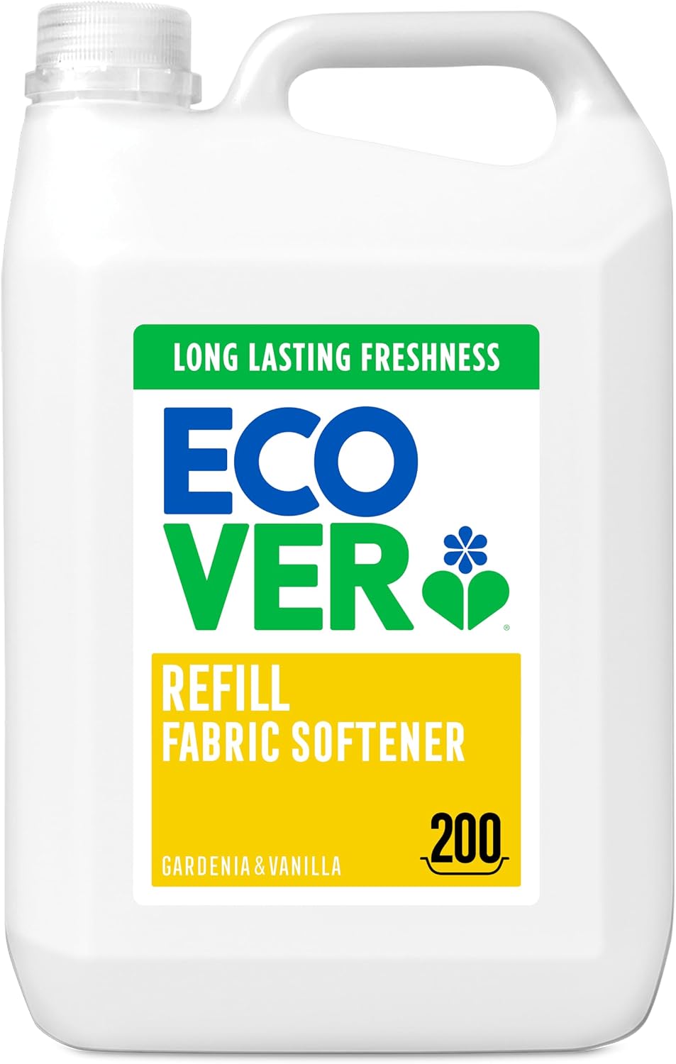 Ecover Fabric Softener Refill, Vanilla & Gardenia, 200 Washes, 5L