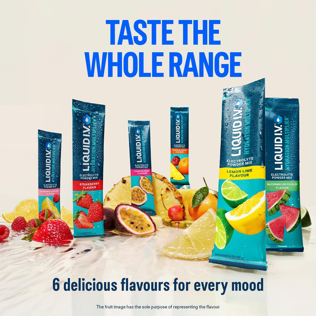 Liquid I.V. Hydration Multiplier Electrolyte Mix, Passion Fruit, 16 Sticks