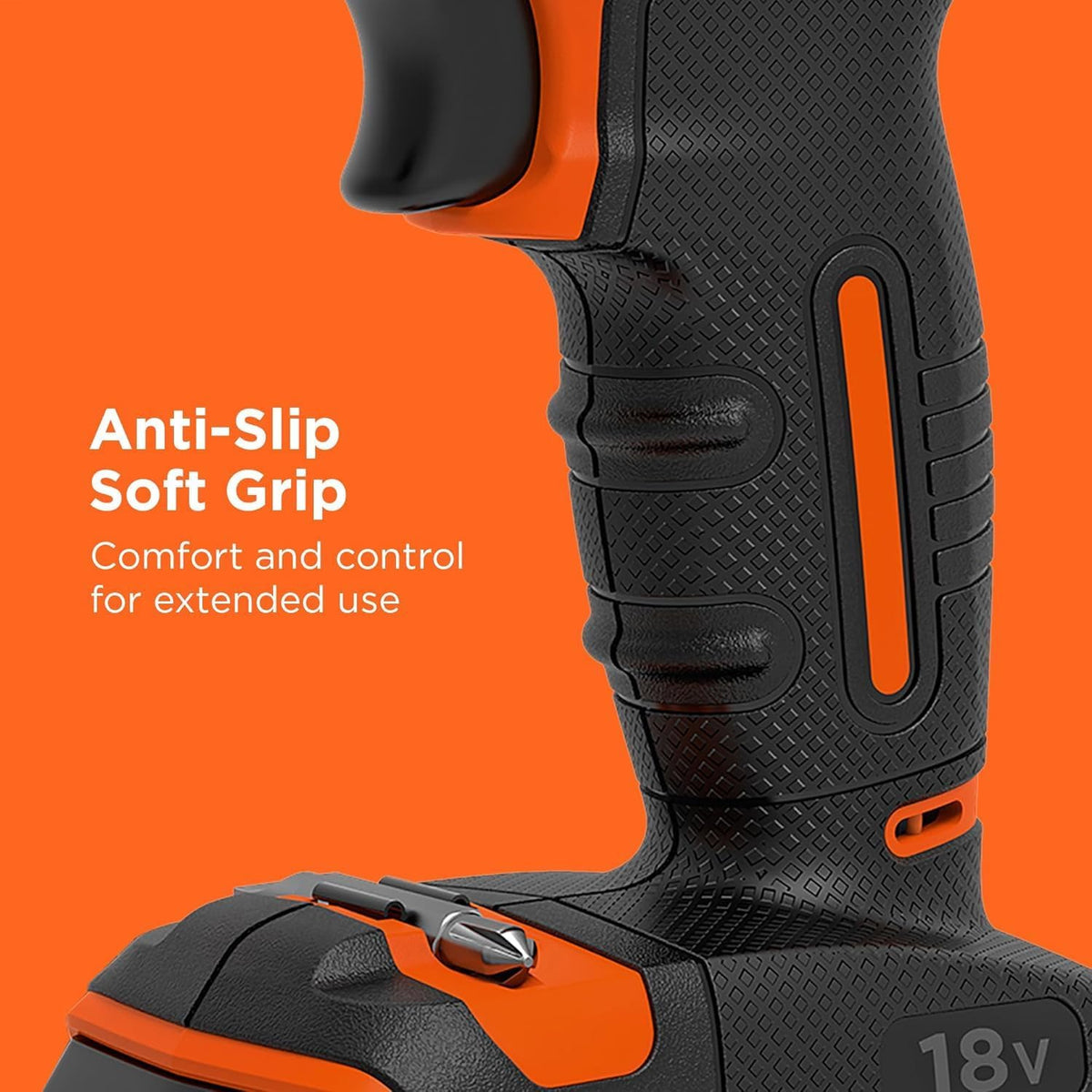 BLACK+DECKER 18V Cordless Hammer Drill, BCD700S1K-GB