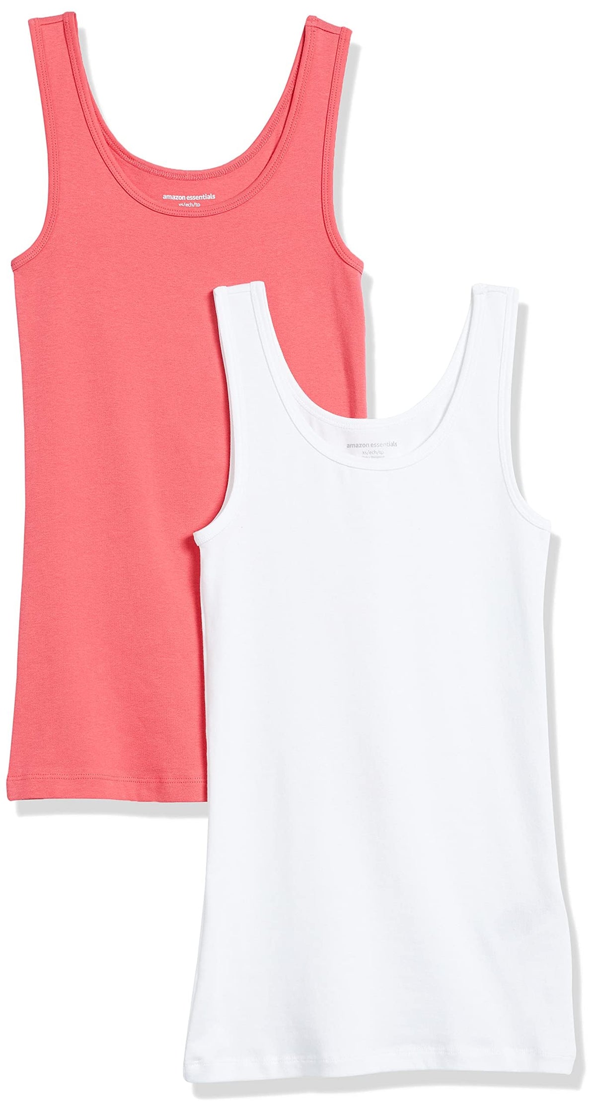 Amazon Essentials Women's Slim-Fit Vest, Pack of 2