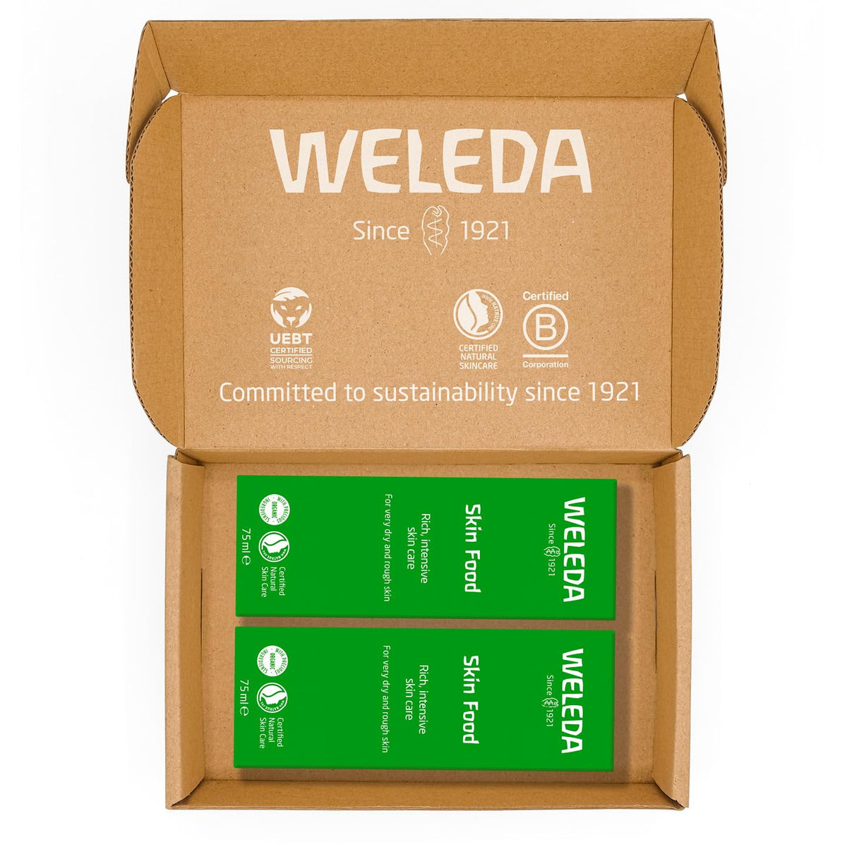 Weleda Skin Food, Dry Skin Moisturiser, Moisturising Cream & Primer, Face & Body, For Men & Women, Multiple Uses, 100% Certified Natural, Organic, 75ml