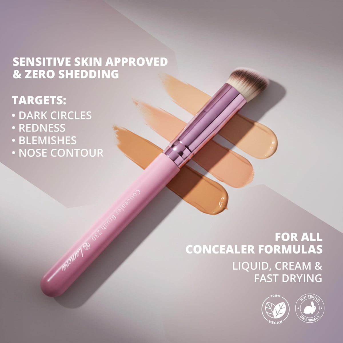Make Up Brush Foundation Kabuki Flat Top, Perfect For Blending Liquid Cream