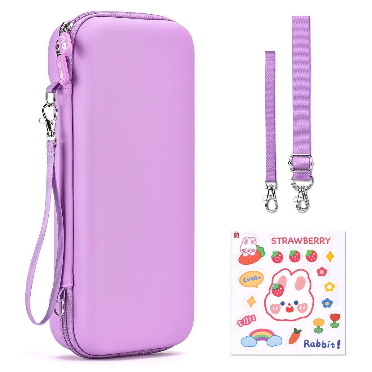 Younik Switch Accessories Bundle, 17 in 1 Switch Accessories Kit for Girls Include Switch Carrying Case with 9 Game Card Slots, Adjustable Stand, Protective Case for Switch Console & J-Con (Blue)