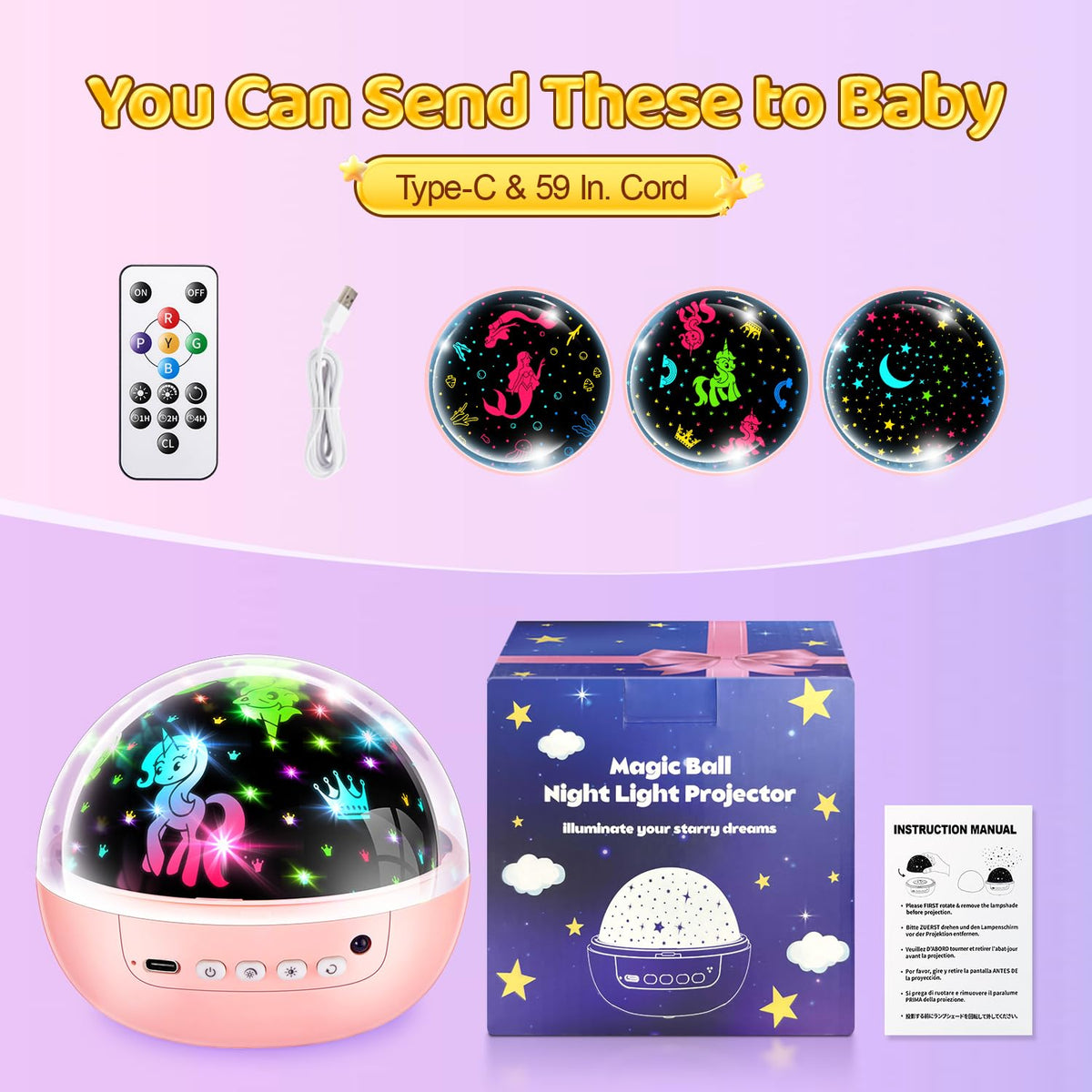 Dinosaur Toys for Boys,3HD Films Night Light Projector,31 Colors Boy Toys