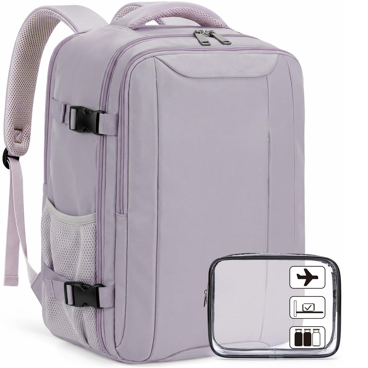 Xkdoai for Ryanair Cabin Bags 40x30x20,Backpack with TSA Approved Clear Bag