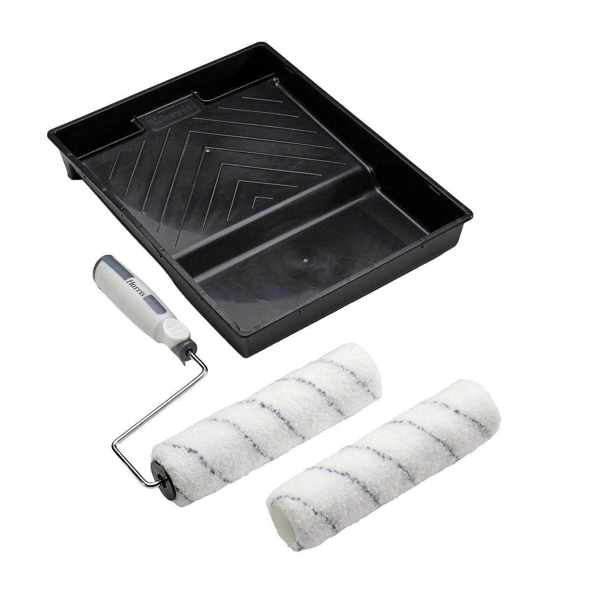 Harris Seriously Good Walls & Ceilings Twin Medium Pile Paint Roller Set with Tray & Frame | 9"