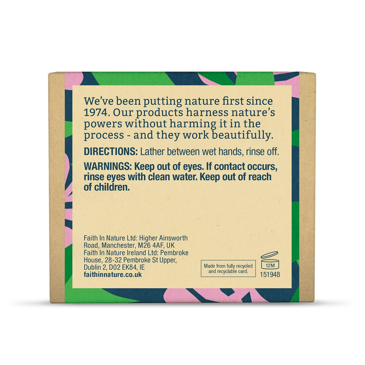 Faith In Nature Natural Coconut Hand Soap Bar, Hydrating, Vegan & Cruelty Free, No SLS or Parabens, 100g