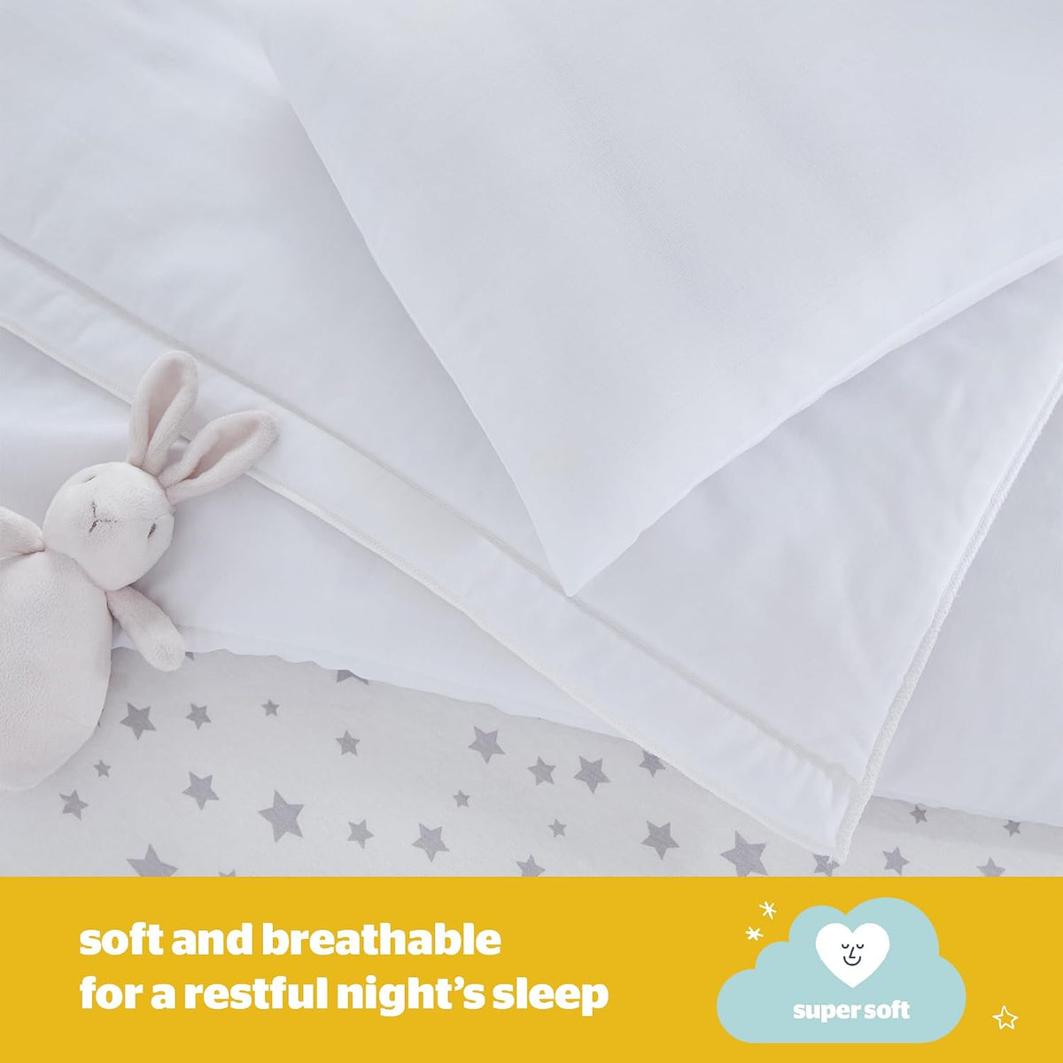 Silentnight Safe Nights Cot Bed Pillow, Anti Allergy, 1 Pack
