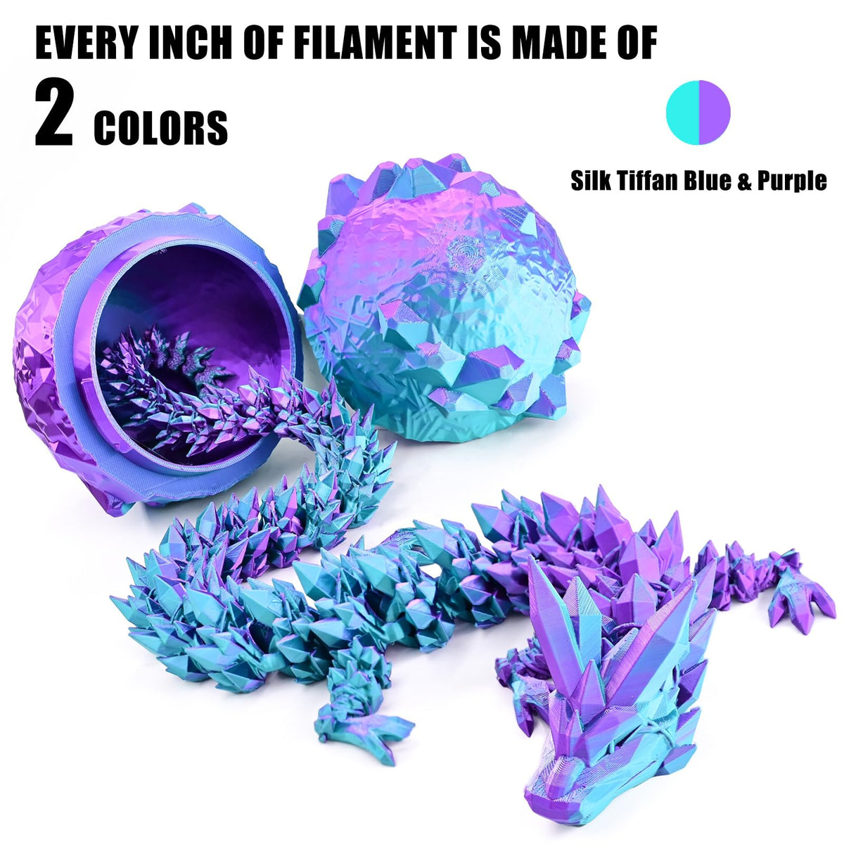 Silk Tri Colour PLA Filament 1.75mm 1kg, Multicolor 3D Printer Filament, Filament 3D Printing Materials for Most FDM 3D Printer, Silk PLA Red Yellow Blue, Rainbow PLA Filament 1.75mm ± 0.02