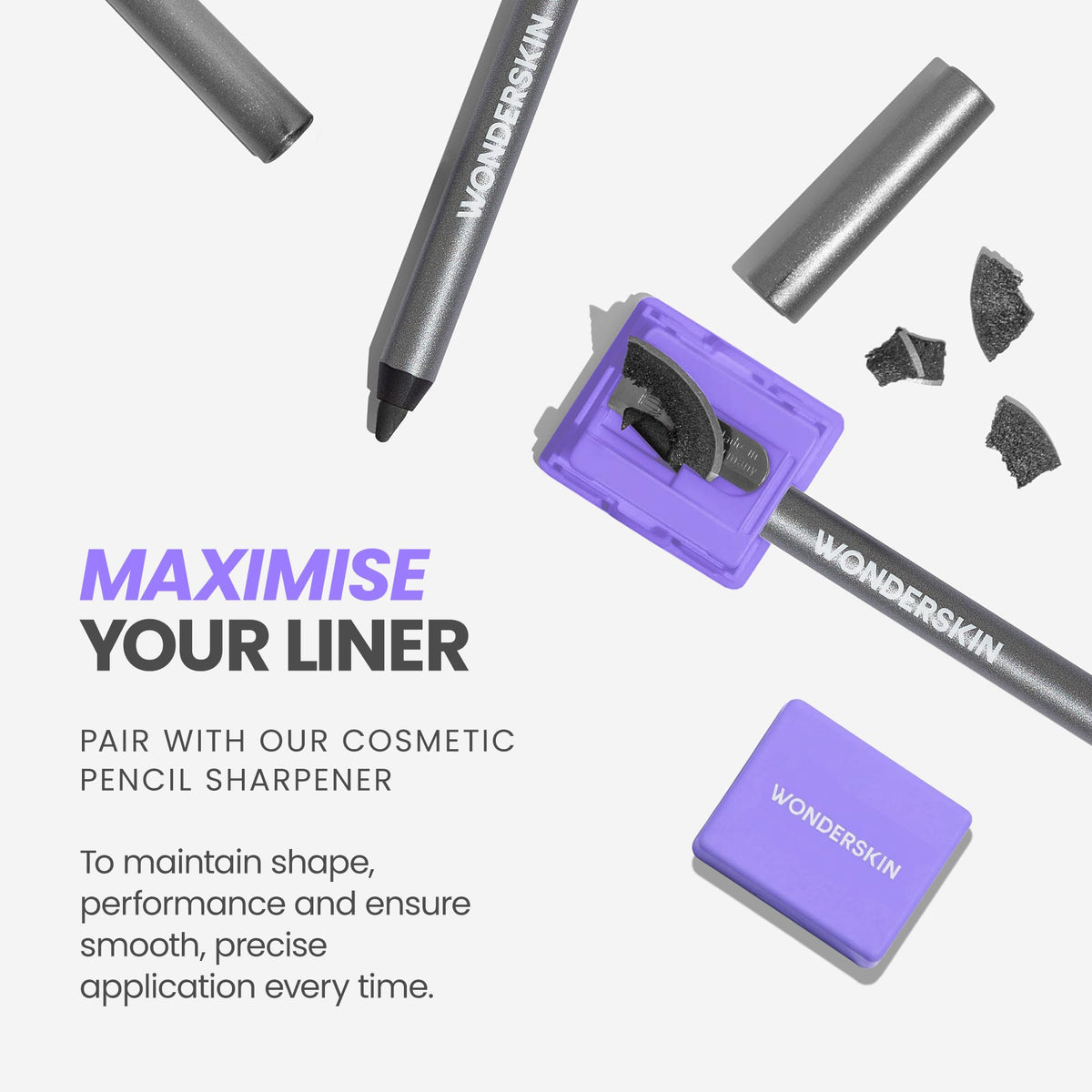 Wonderskin Lip Liner Pencil - 360 Contour Lipliner, Long Lasting, Sharpenable, Waterproof and Transfer-Proof Nude Lip Liner Pencil (Blush)