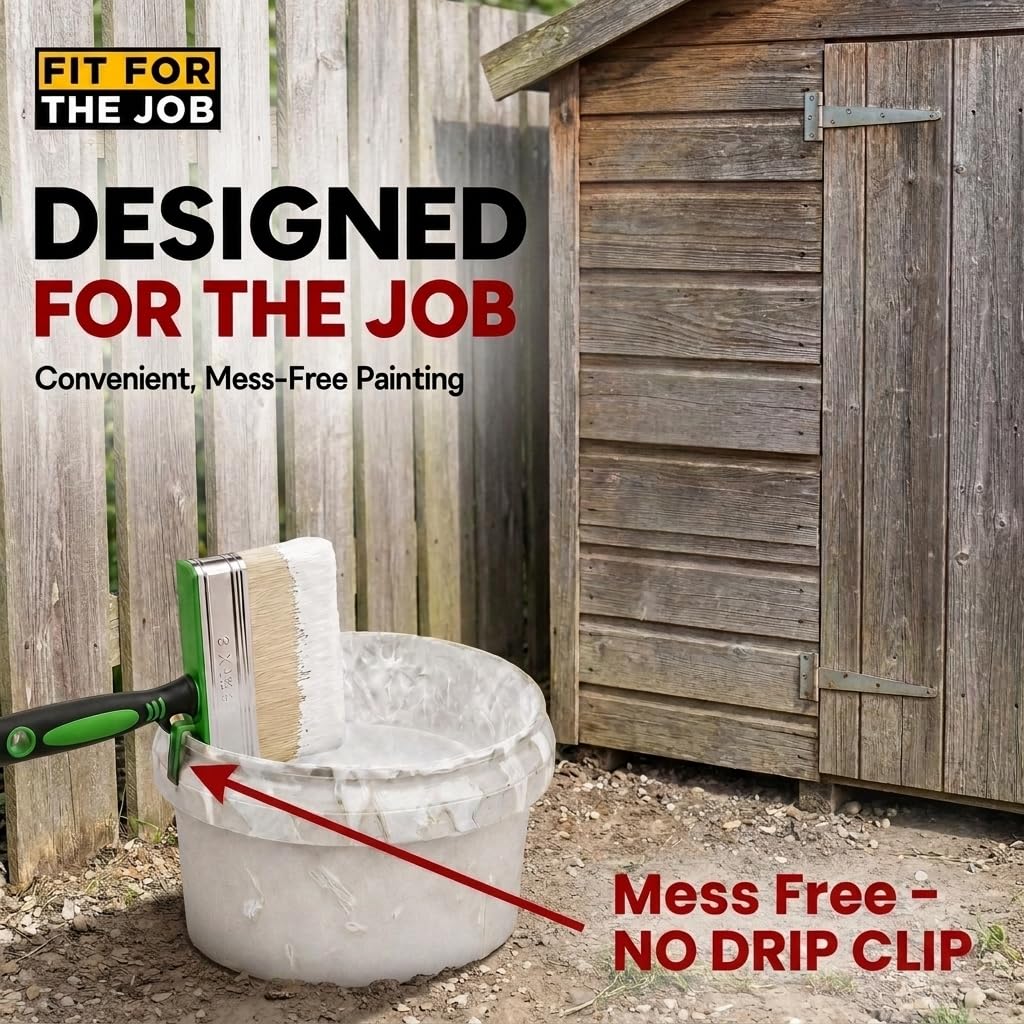Fit For The Job Block Brush 4 inch Large Capacity for Emulsion