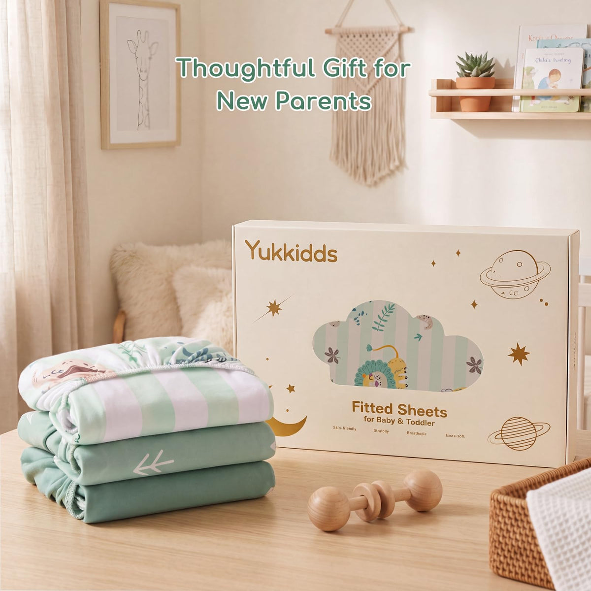 Cot Bed Sheets 120x60 cm Fitted for Baby and Toddler