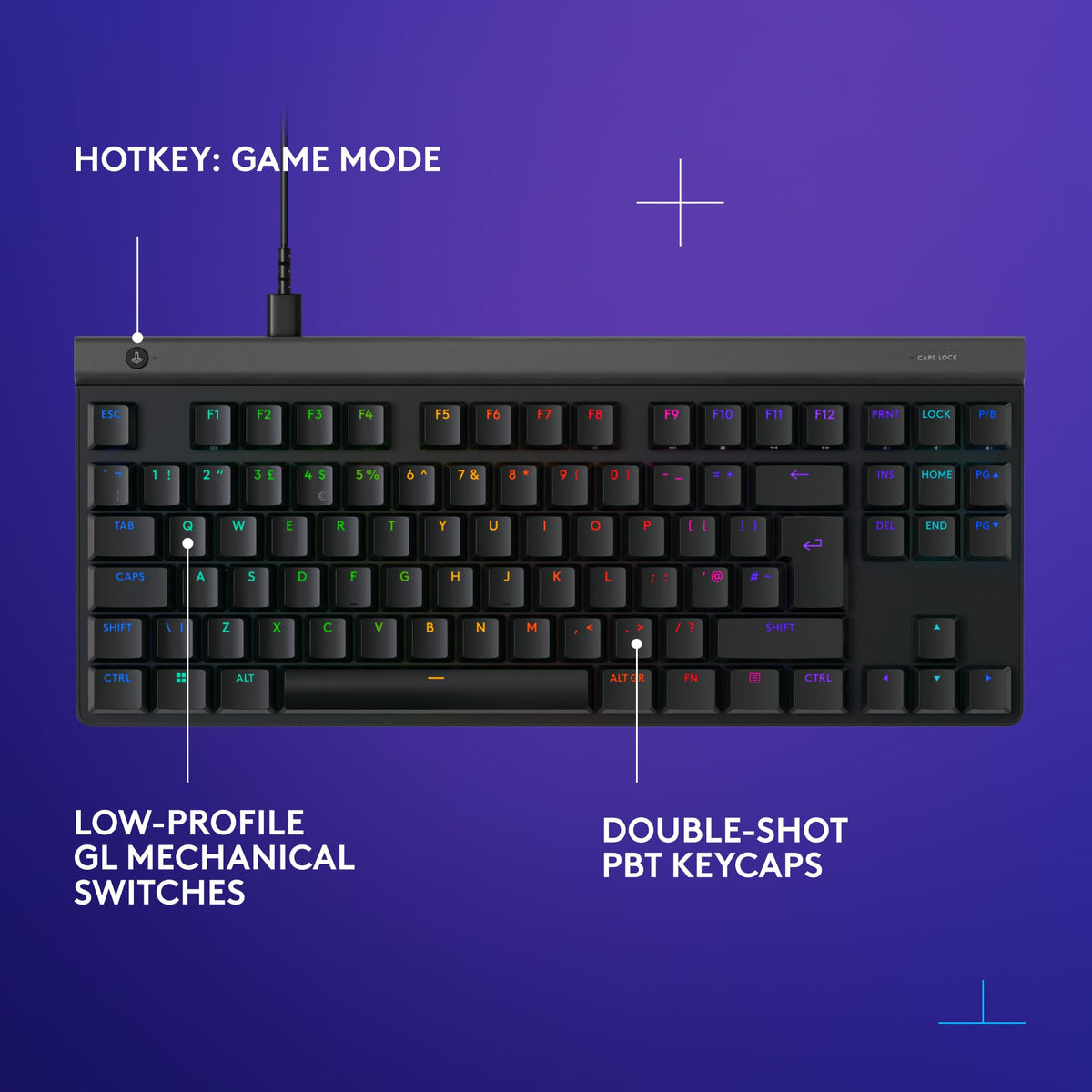 Logitech G G515 LIGHTSPEED TKL Low Profile Wireless Gaming Keyboard