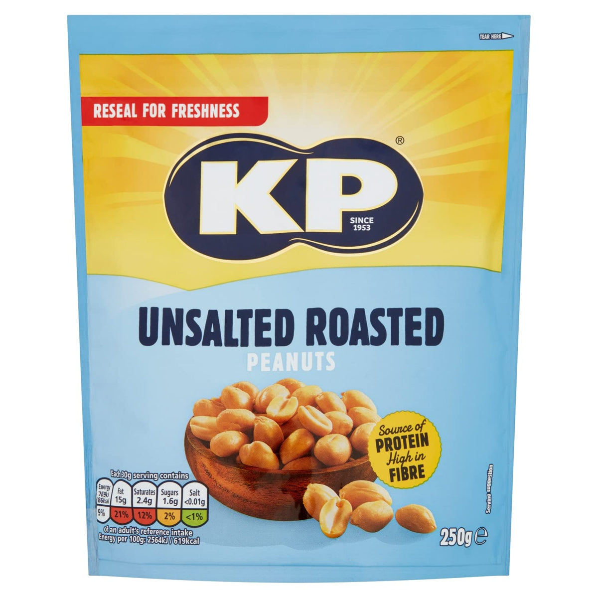 KP Original Salted Peanuts, 50g