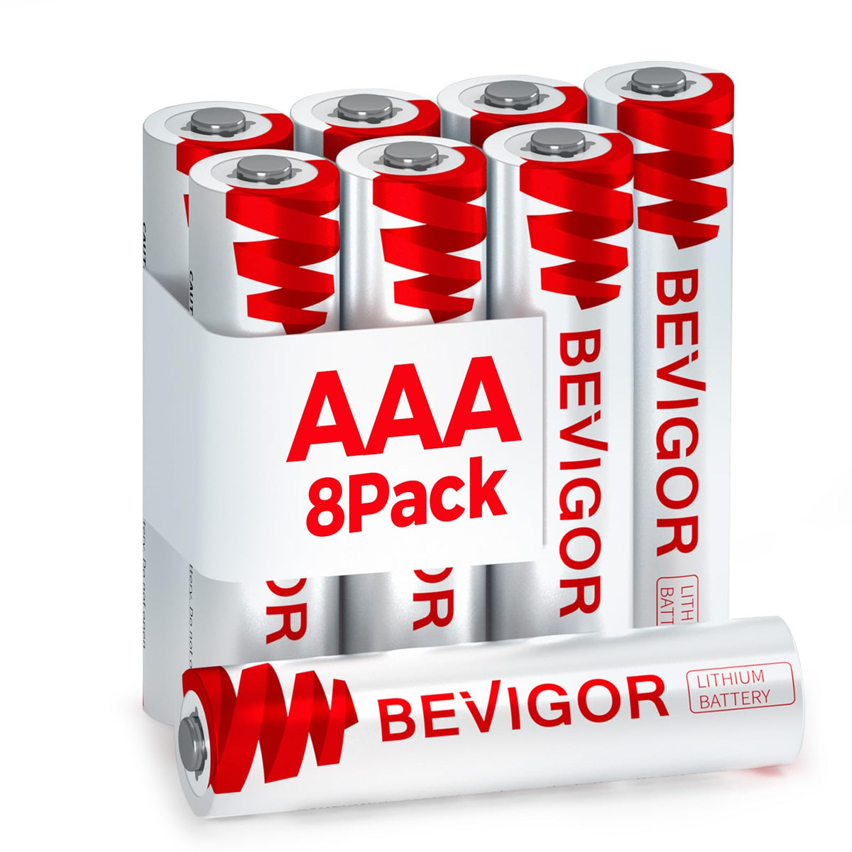 BEVIGOR Lithium AA Battery Pack of 4