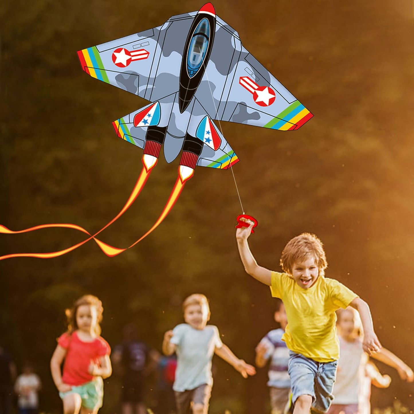 YongnKids Huge Kite Kids Easy to Fly for Ages 4-8 Children and Adults|Beginners, with 328ft String & Spool, Gift Packaging, Outdoor Games Flying Toys