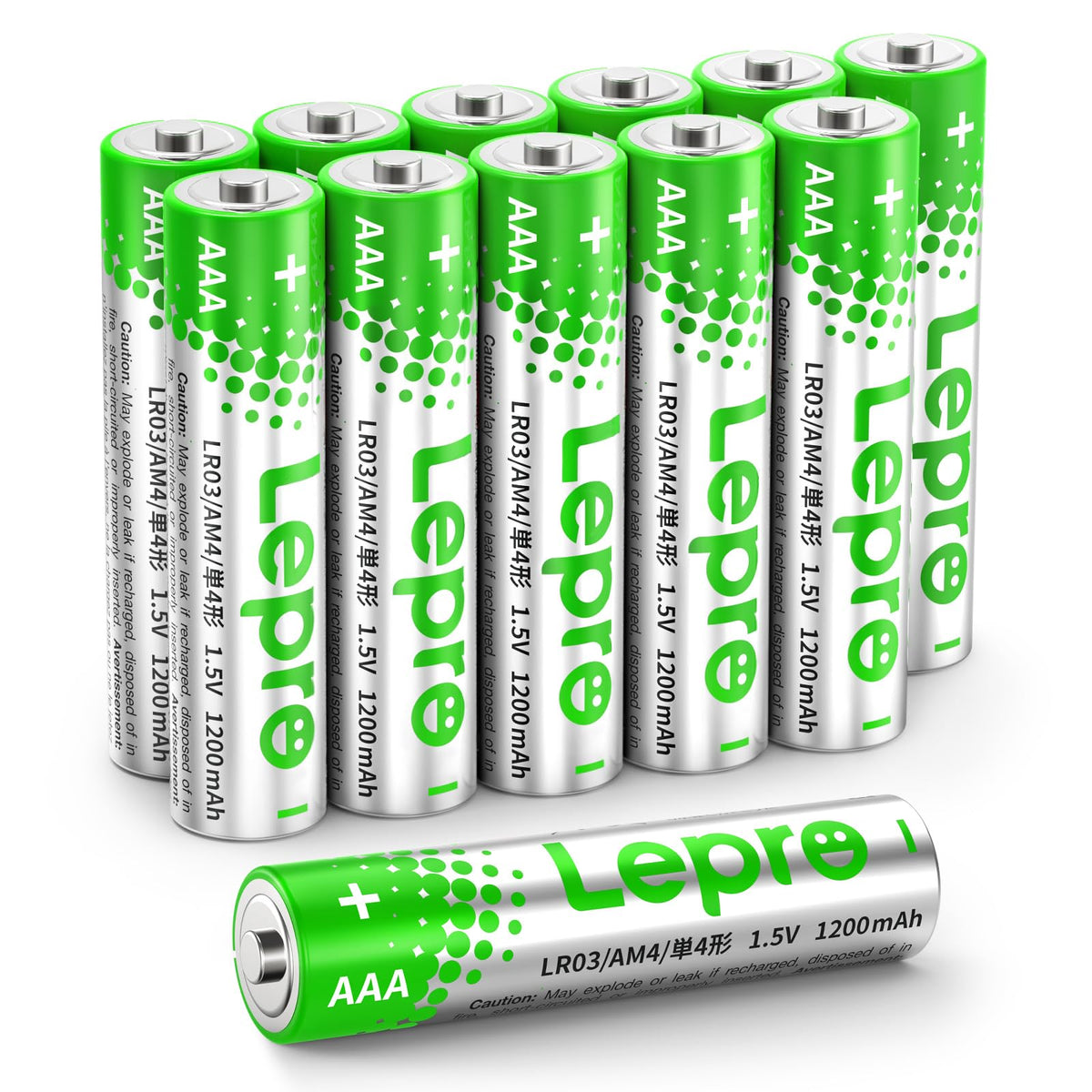 Lepro AAA Alkaline Batteries 24 Pack, 1200mAh Triple A Battery Long Lasting