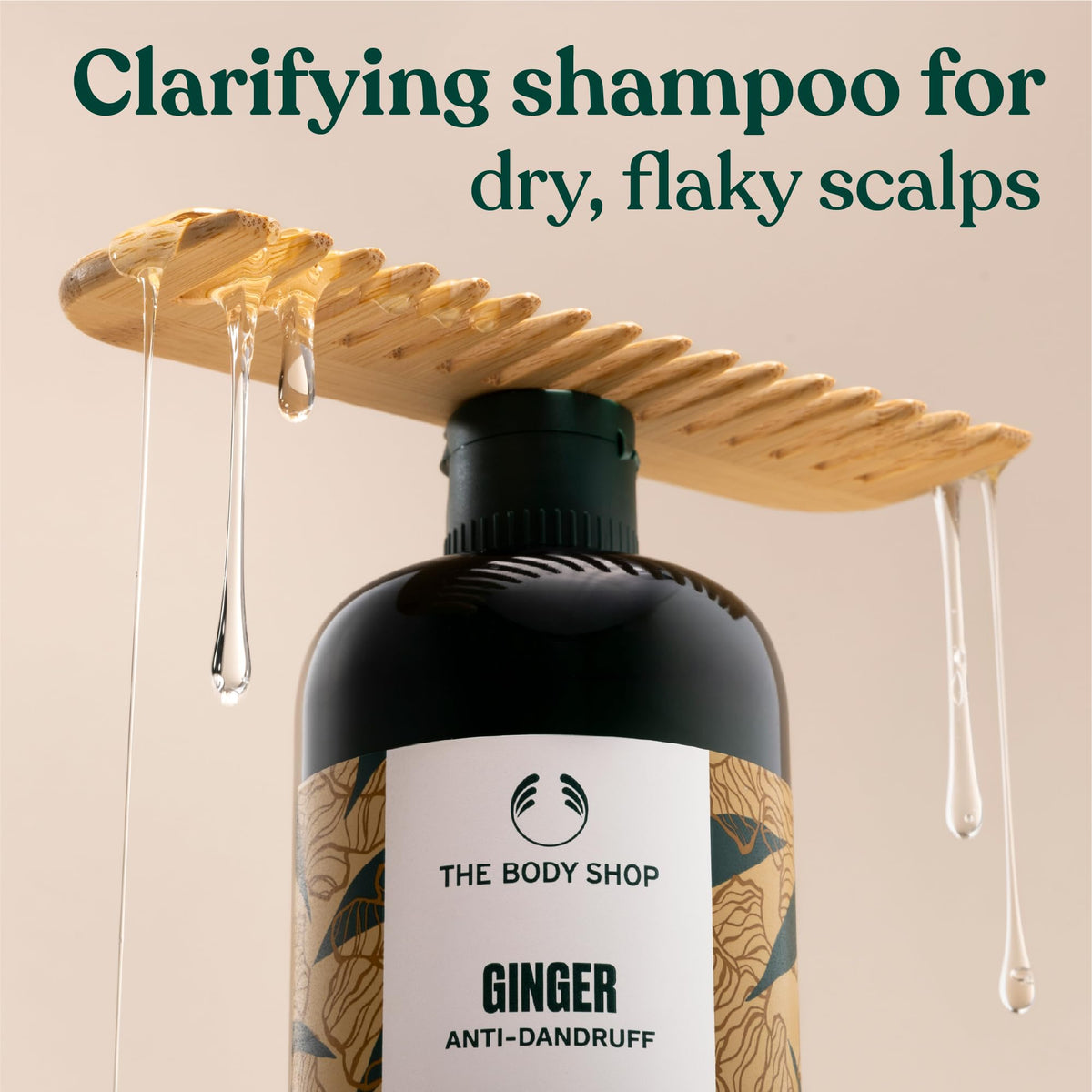 The Body Shop Ginger Scalp Care Conditioner (1x 250ml), Conditioner for Dry, Flaky Scalp, Helps Seal Hair Strands & Reduce Friction, Use After Shampoo, Vegan Haircare