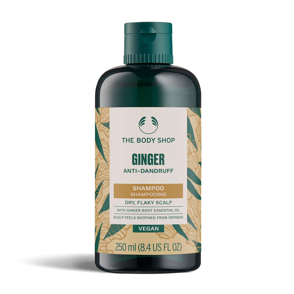 The Body Shop Ginger Scalp Care Conditioner (1x 250ml), Conditioner for Dry, Flaky Scalp, Helps Seal Hair Strands & Reduce Friction, Use After Shampoo, Vegan Haircare