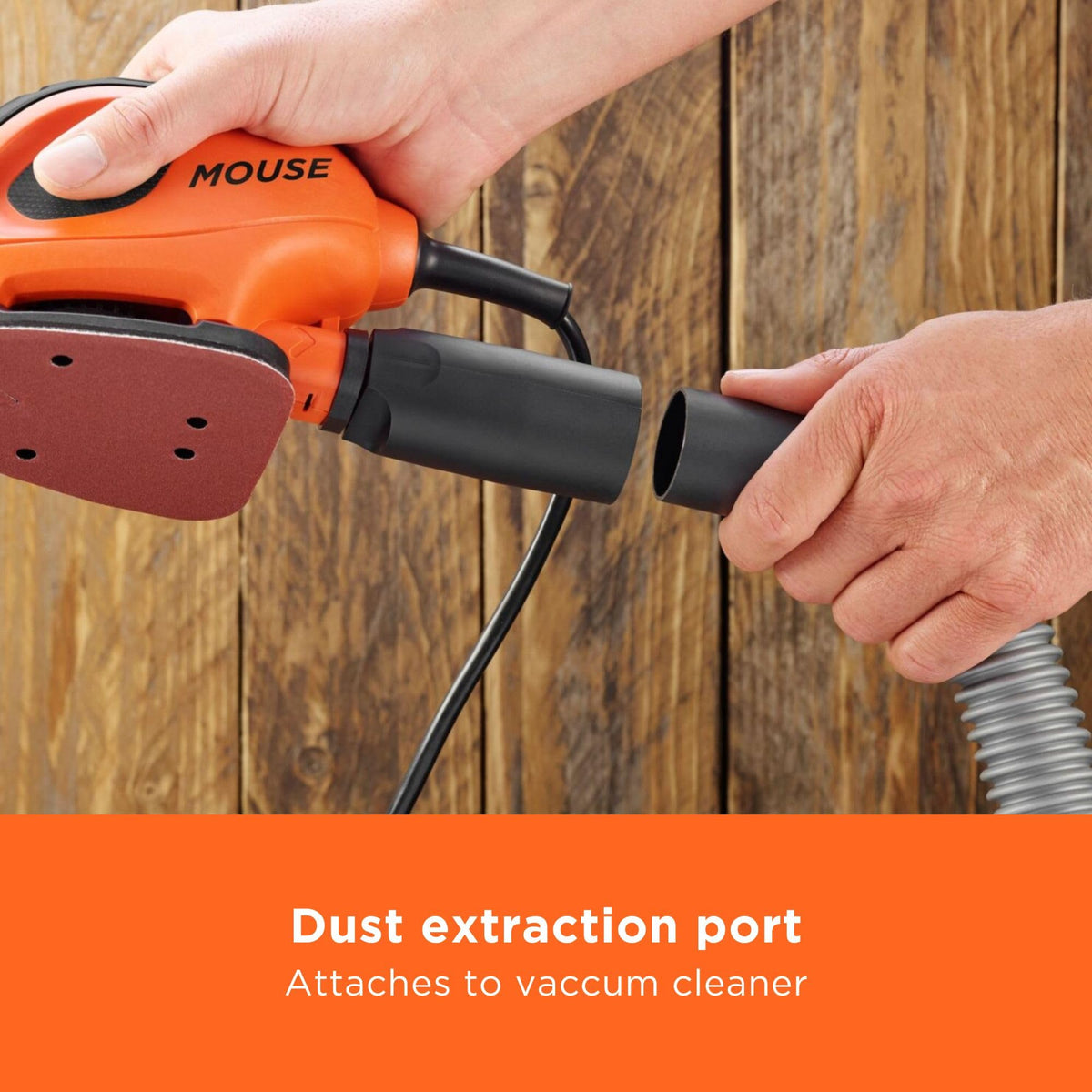 BLACK+DECKER Mouse 55W Compact Detail Sander, BEW230BC-GB