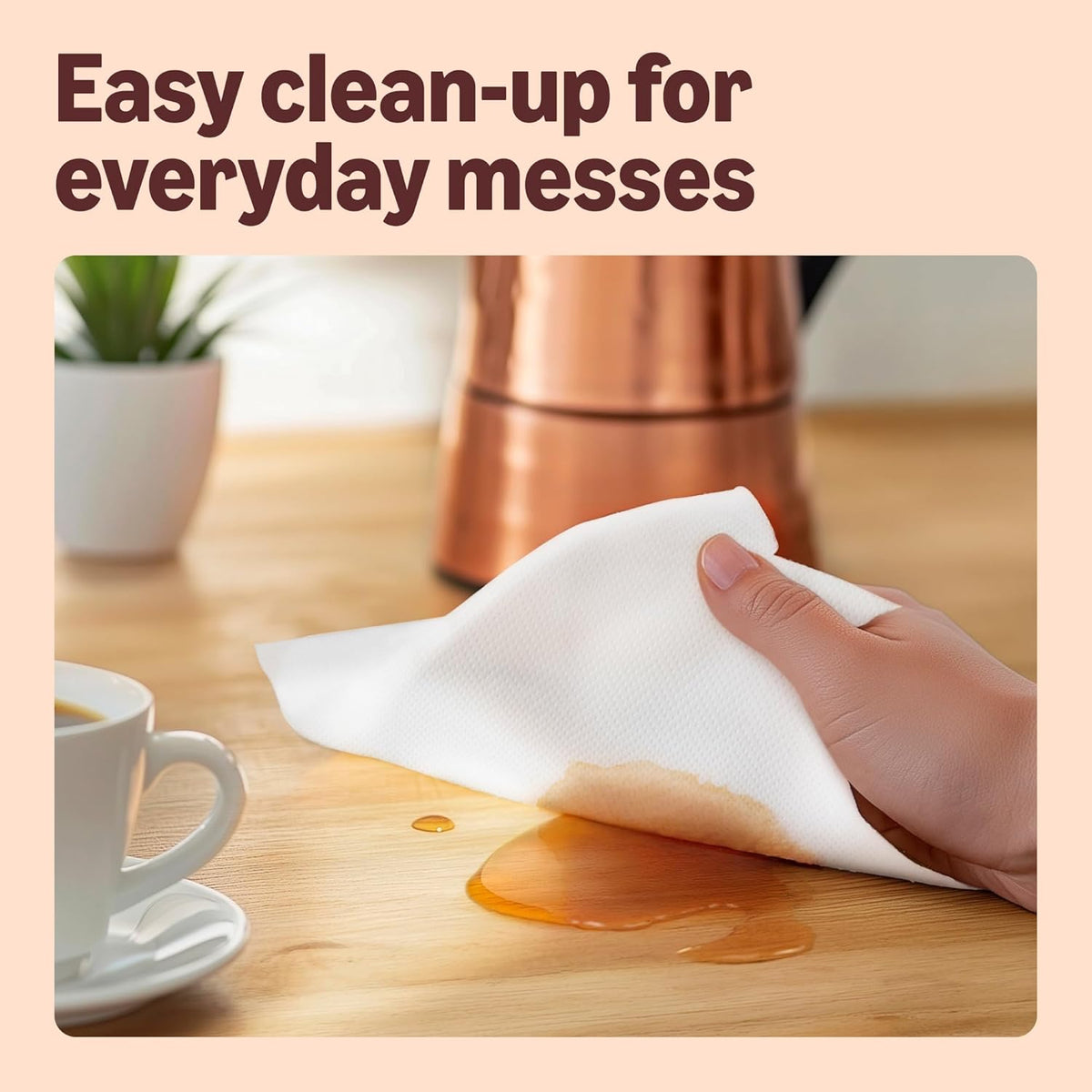Our Essentials by Amazon Kitchen Towel Jumbo Roll 1 Pack, 2-Ply, 240 Sheets