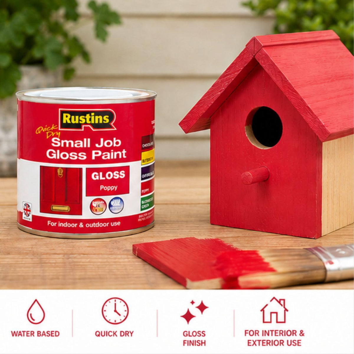 RUSTINS Small Job Satin Paint Chocolate 250ml