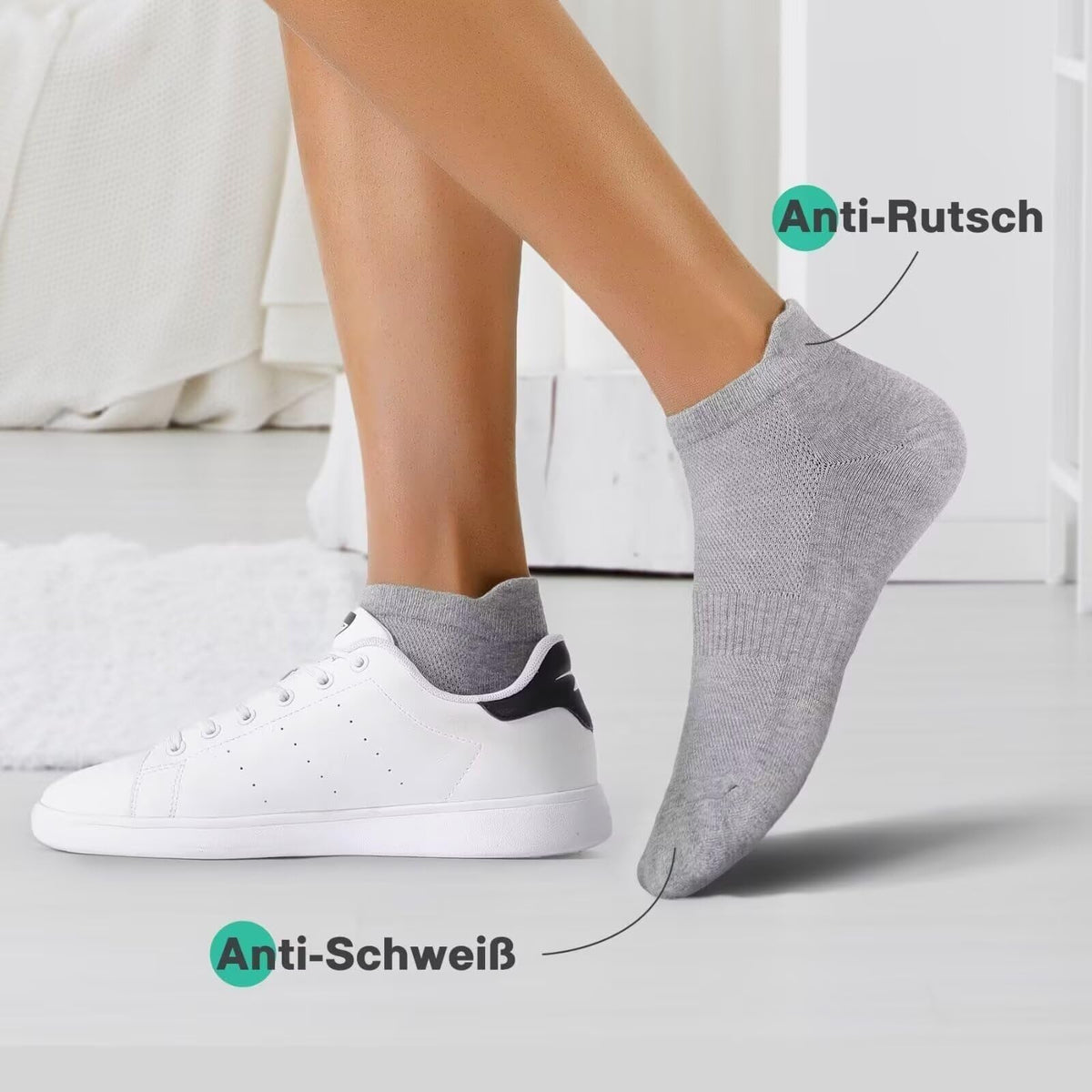 YouShow 10/20 Pairs Trainer Socks Cotton Sports Ankle Socks for Men & Women