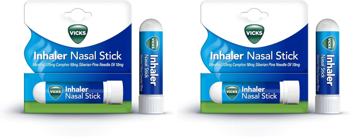 Vicks Inhaler Fast Acting decongestant for Blocked Nose Relief Stick