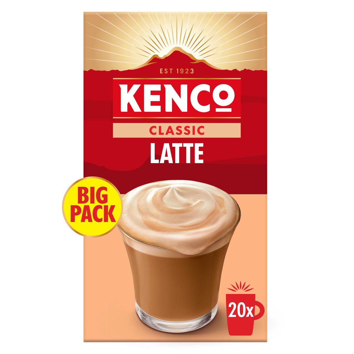 Kenco Iced Hot Salted Caramel Latte Sachets x8 (Pack of 5, Total 40 Sachets)