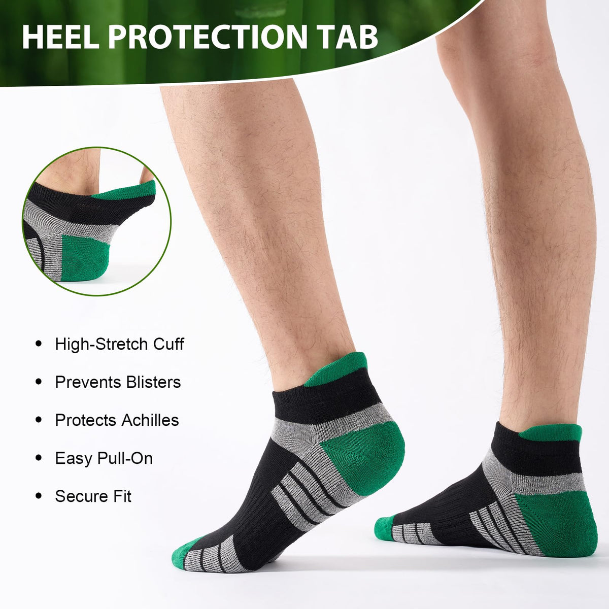 Bamboo Trainer Socks for Men Women Cushioned Ankle Socks