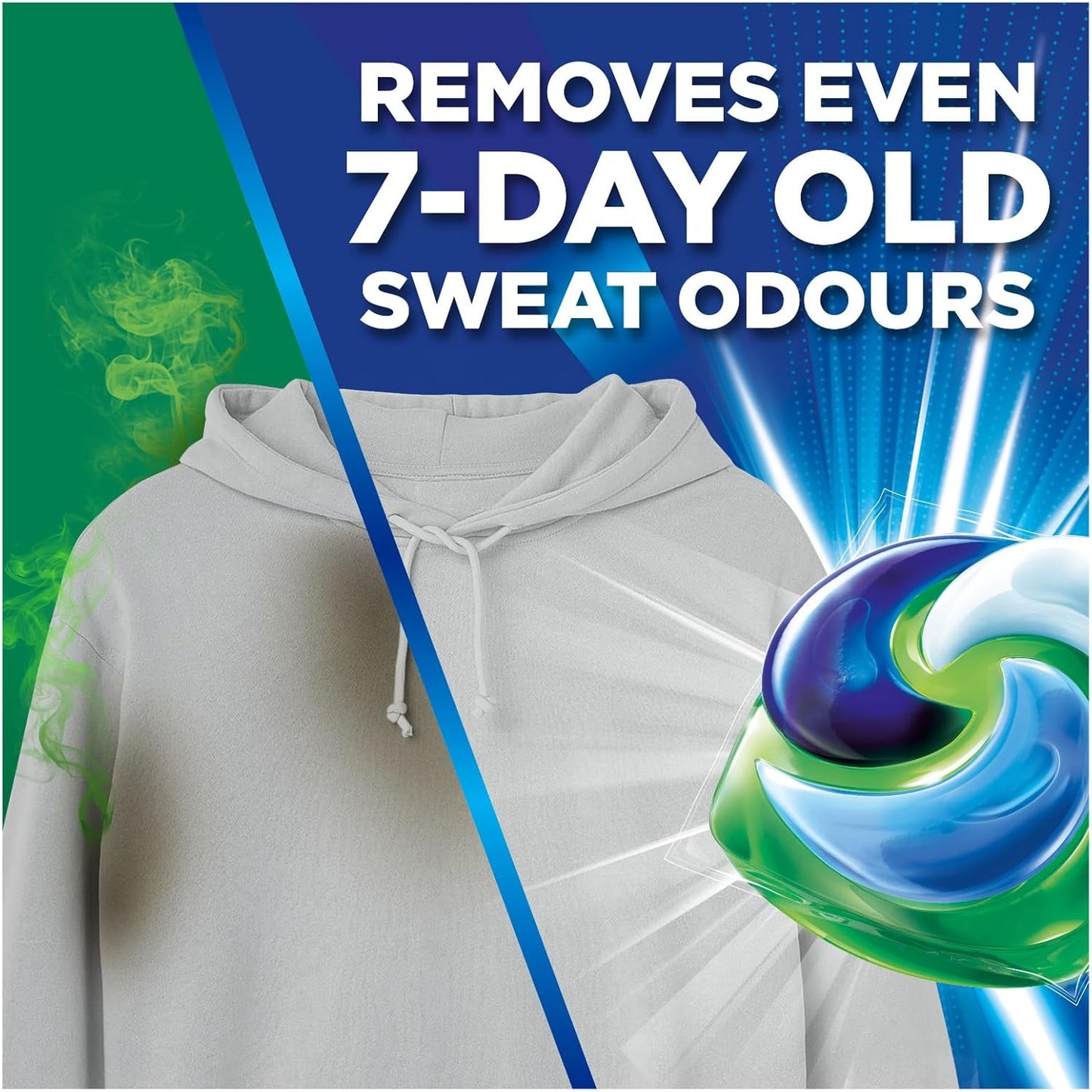 Ariel Platinum PODS®, Washing Liquid Laundry Detergent Capsules 50 Washes, +Touch Of Febreze Odour Defence, Remove Even 7-Day Sweat Odours