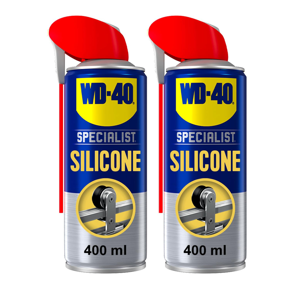 WD-40 Specialist Silicone Lubricant Spray, Smart Straw, All-Weather, 400ml