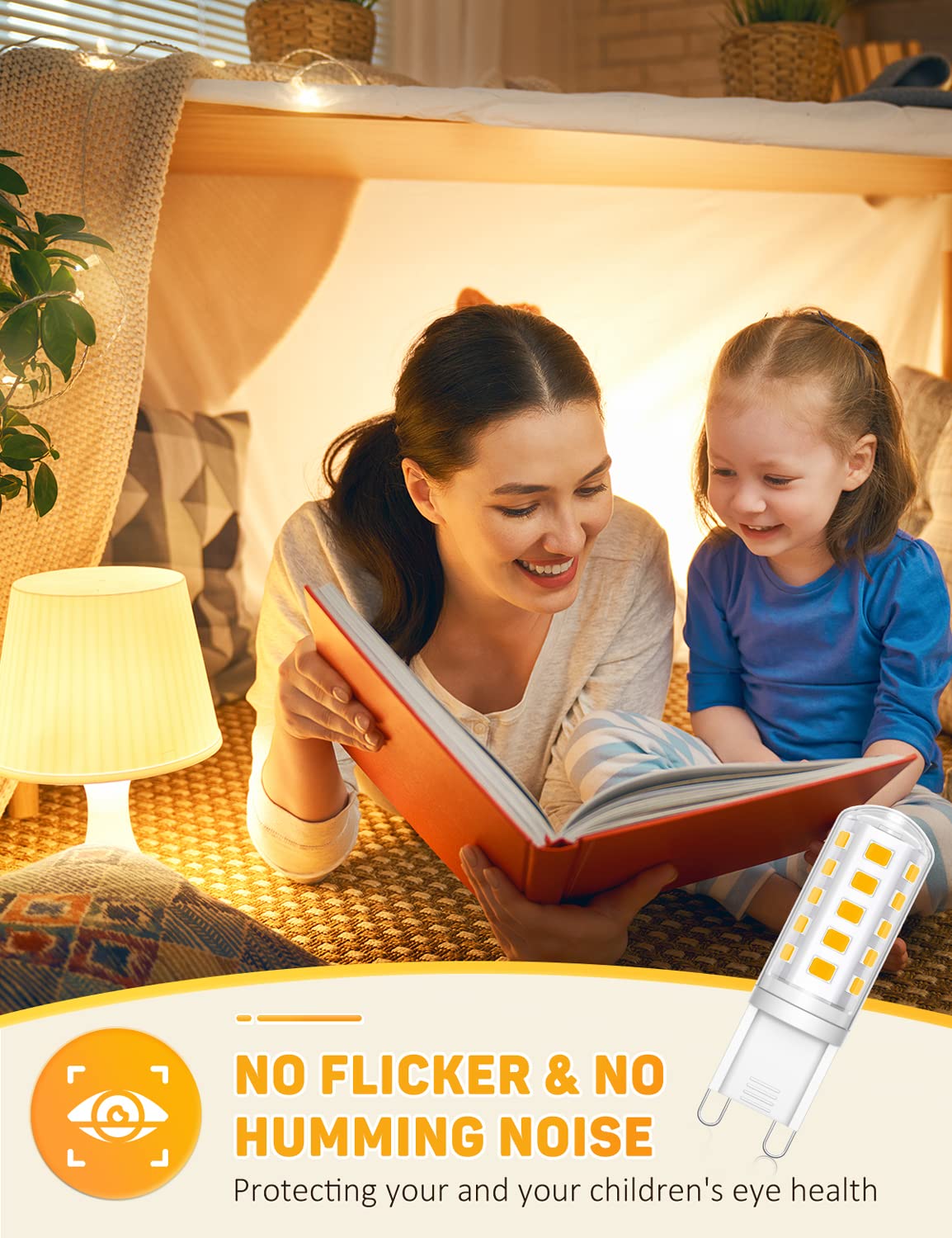 G9 Led Bulbs Cool White 5W 500LM 6000K, Equivalent to 50W Halogen