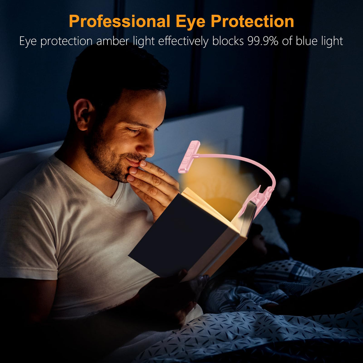 Gritin 19 LED Rechargeable Book Light for Reading in Bed - Memory Function